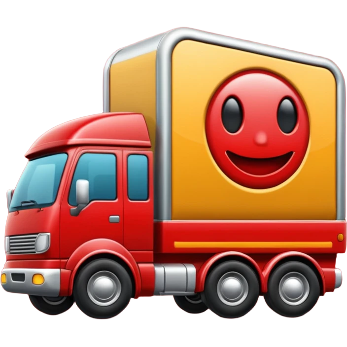 puedes crear unemojis de un camion con remolque emoji