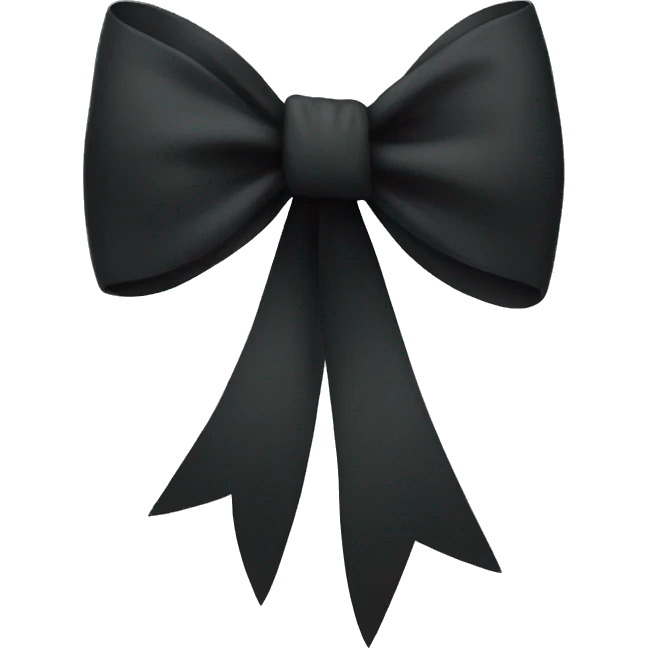 Black bow emoji