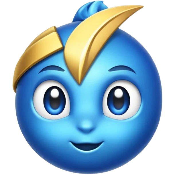 Moño azul emoji
