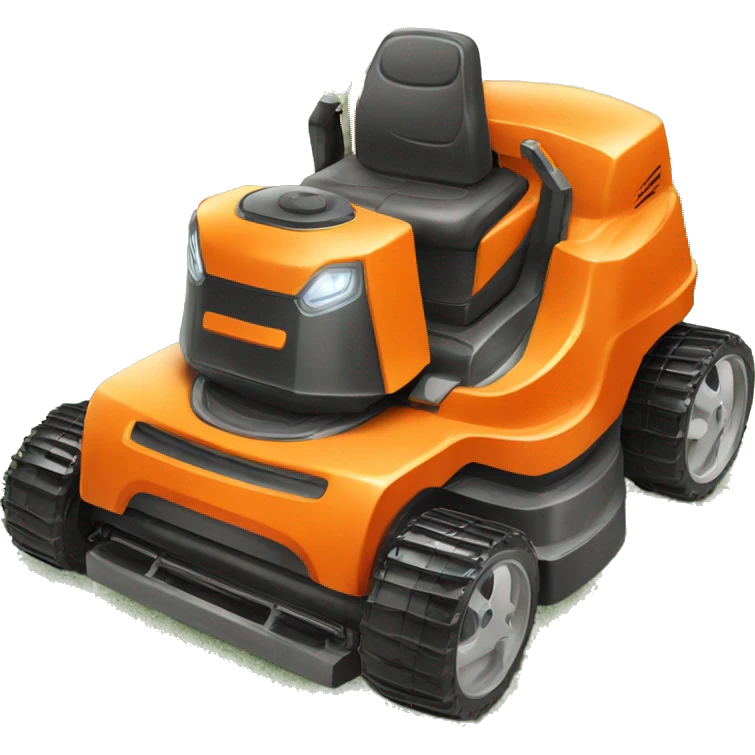 roboter lawn mower orange emoji