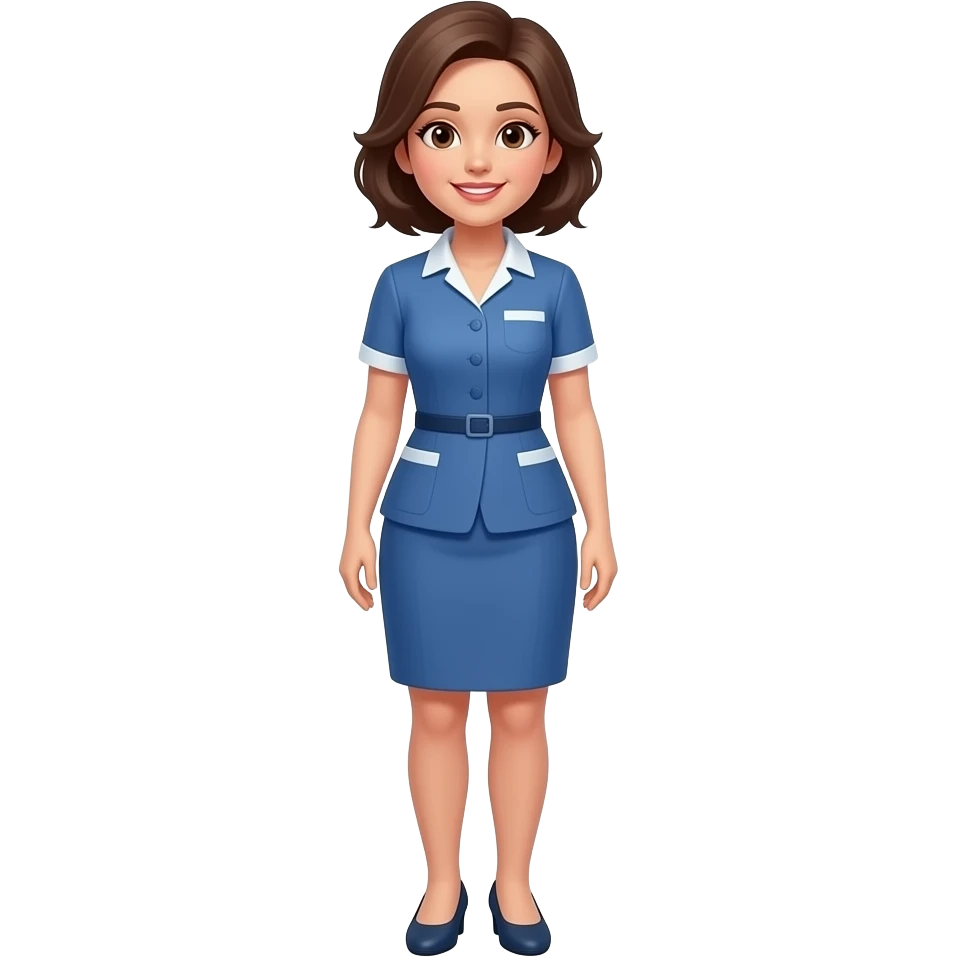 clothes assistant woman full height emoji