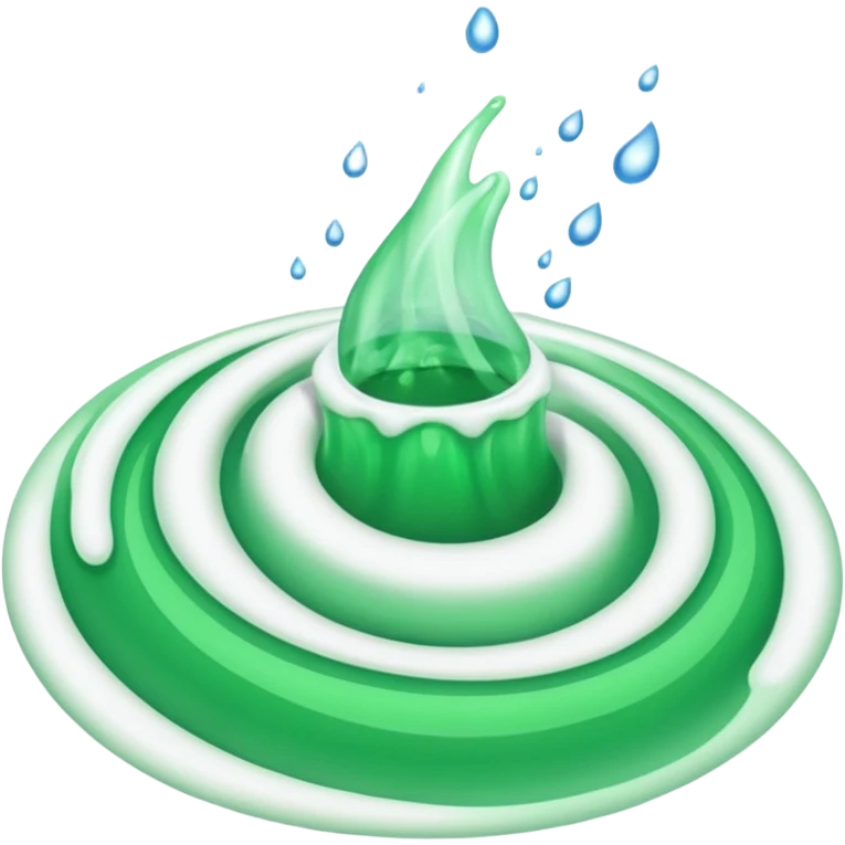 domestos bleach, green emoji