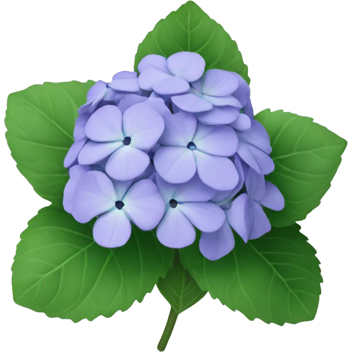 Periwinkle hydrangea emoji