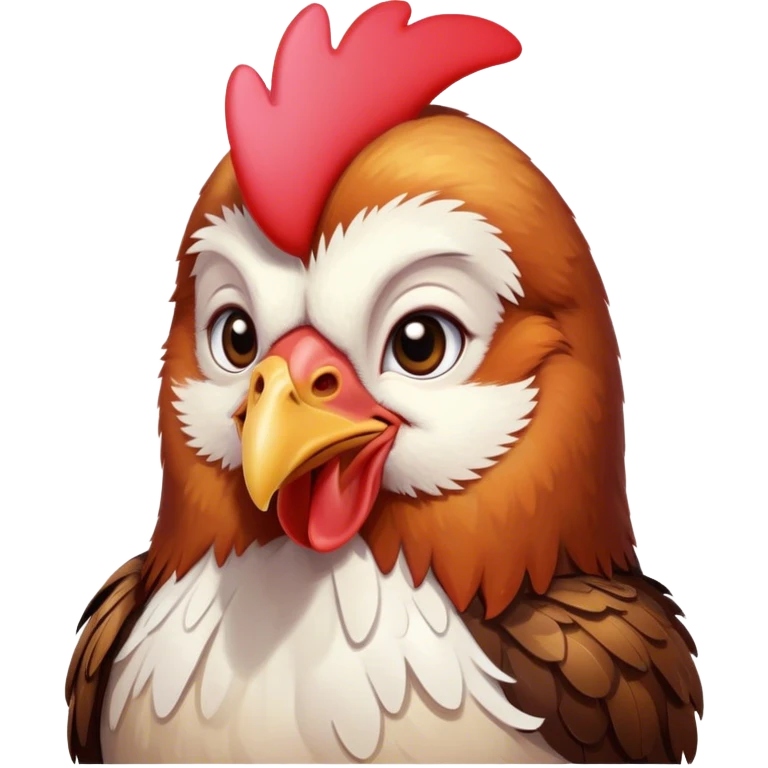 Chicken wishing you were his Valentines emoji