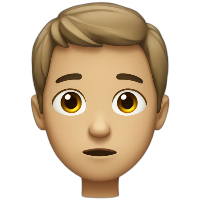 Sad boy emoji