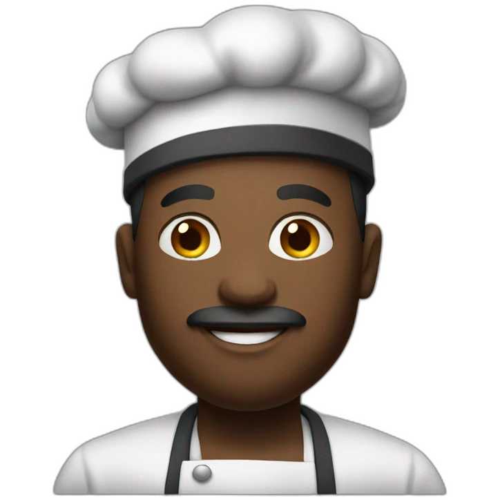 big black cook emoji