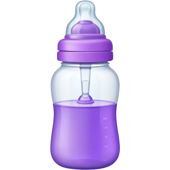 baby bottle white and purple emoji