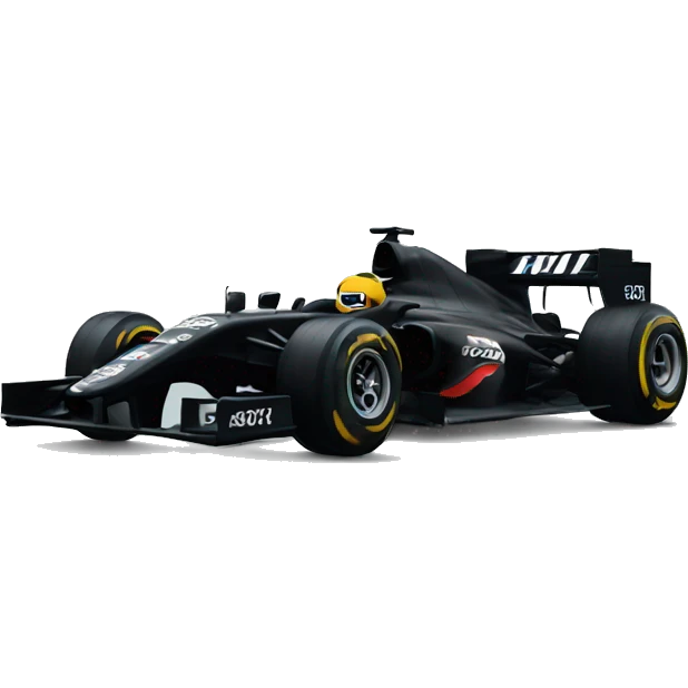 Black F1 car emoji