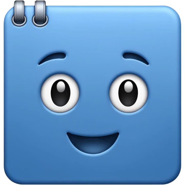 draft on blue paper emoji