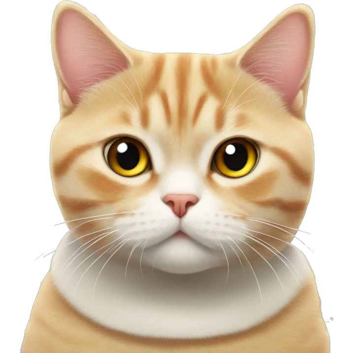 Ginger British shorthair Cat Christmas  emoji
