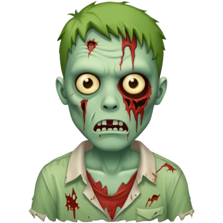 zombie with shirt emoji