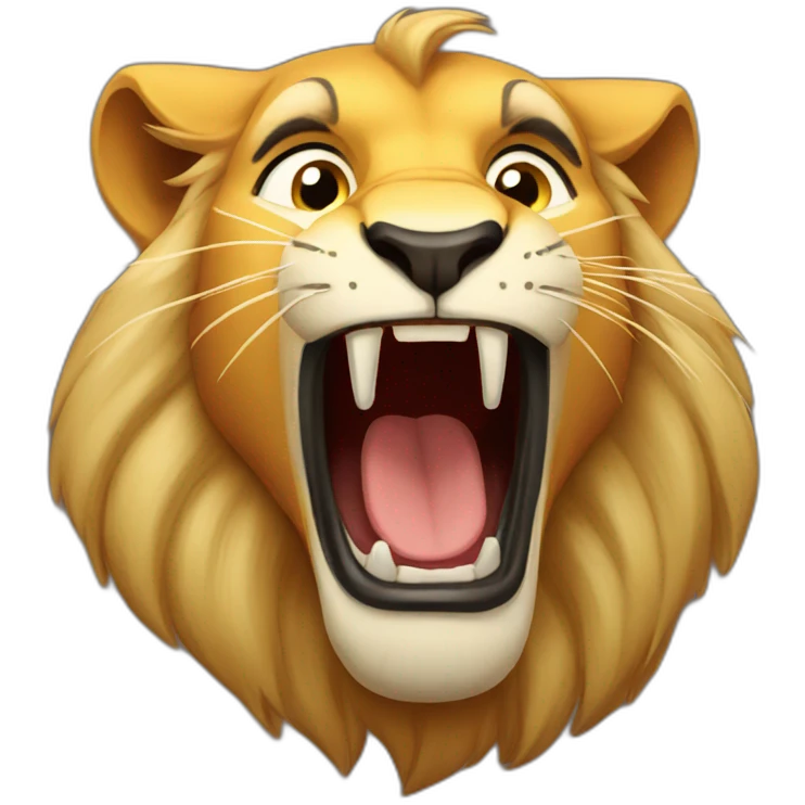 simba lion roar emoji