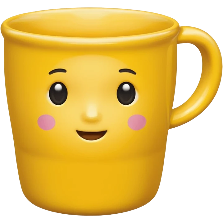 Yellow cup emoji