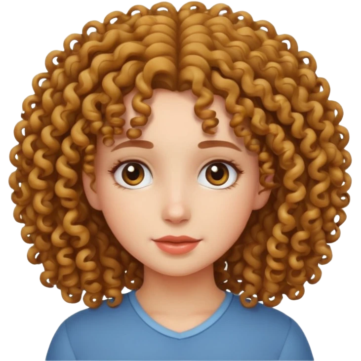 кучерявая девушка emoji
