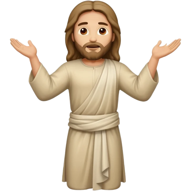 Jesus shaking his bum from behind emoji