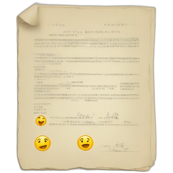 licence document emoji