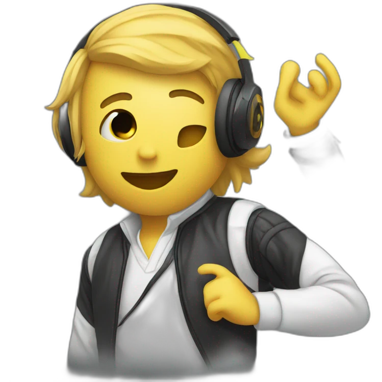 EDM-DJ emoji