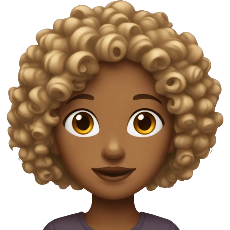 girl with curly hair emoji