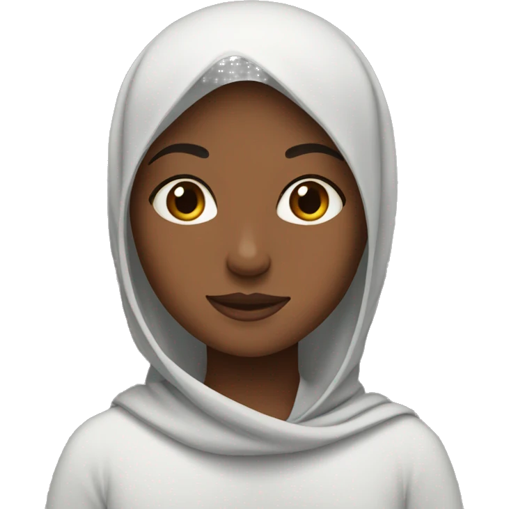 muslim girl with brown skin emoji