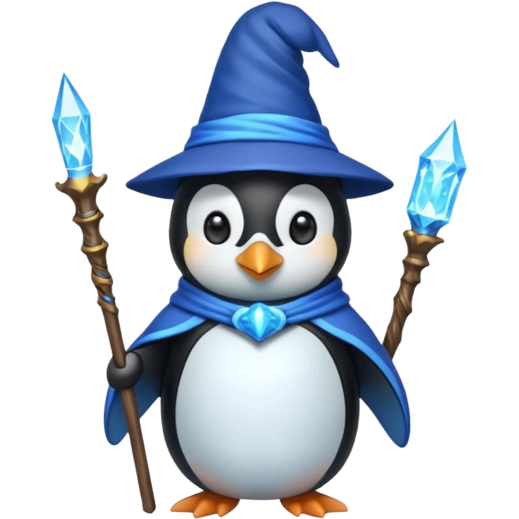 Penguin Wizard emoji