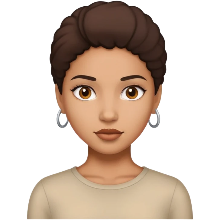  mixed girl with nothing emoji