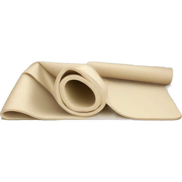 cream colored yoga mat emoji