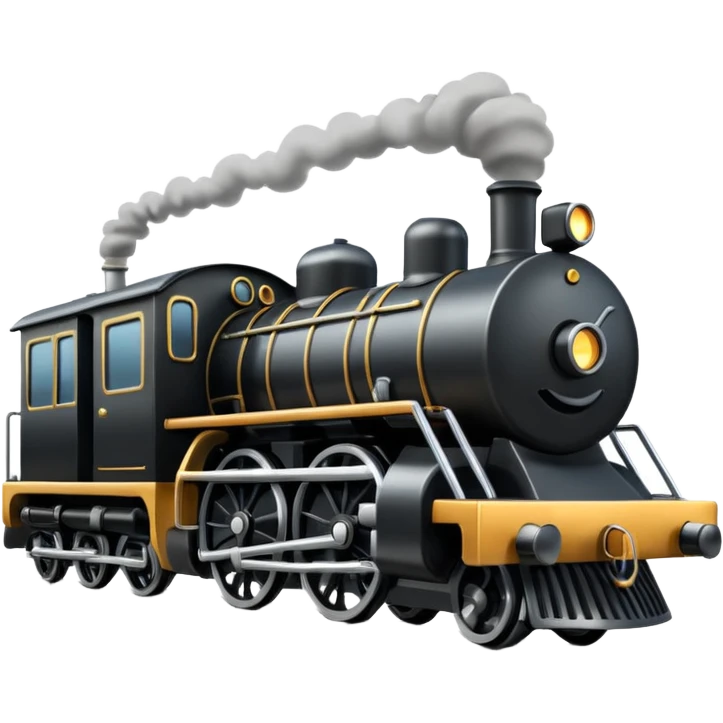Train on a track  emoji
