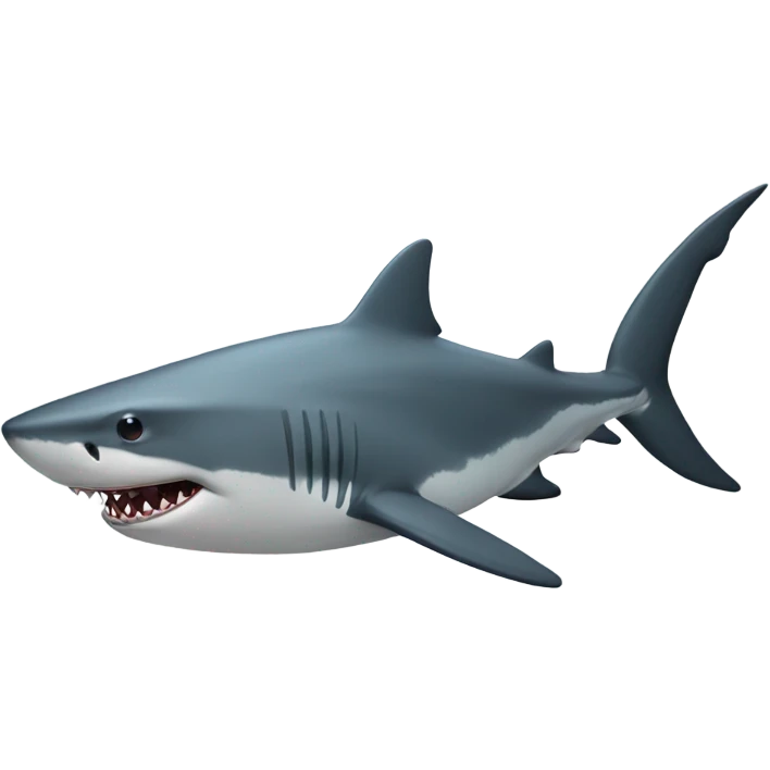 shark with musch emoji