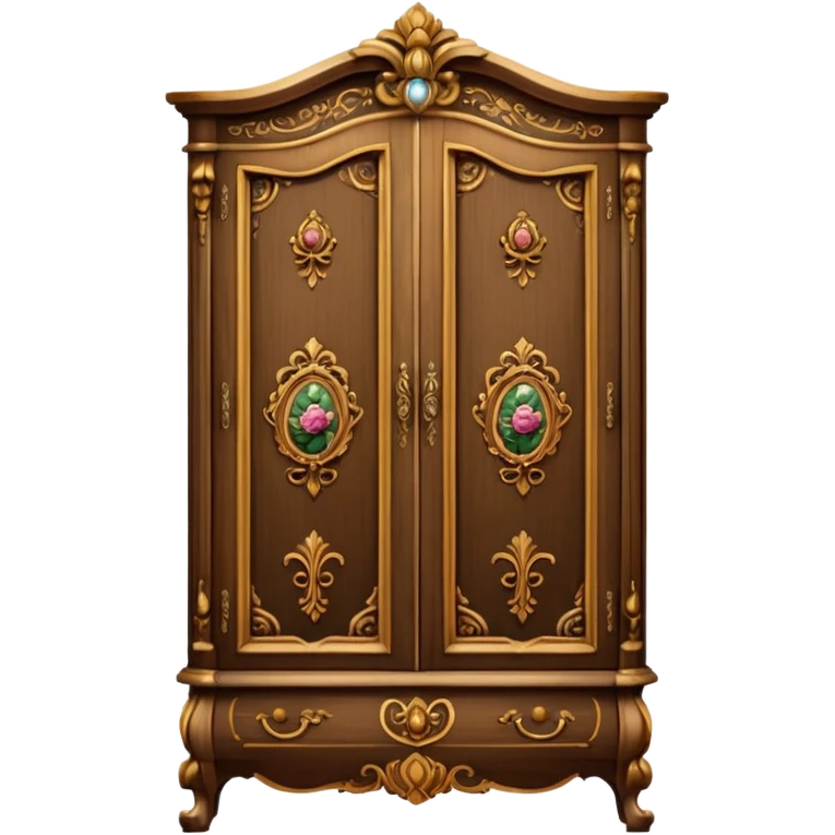 the lady who was turned into a wardrobe by magic, a character from the fairy tale Beauty and the Beast emoji