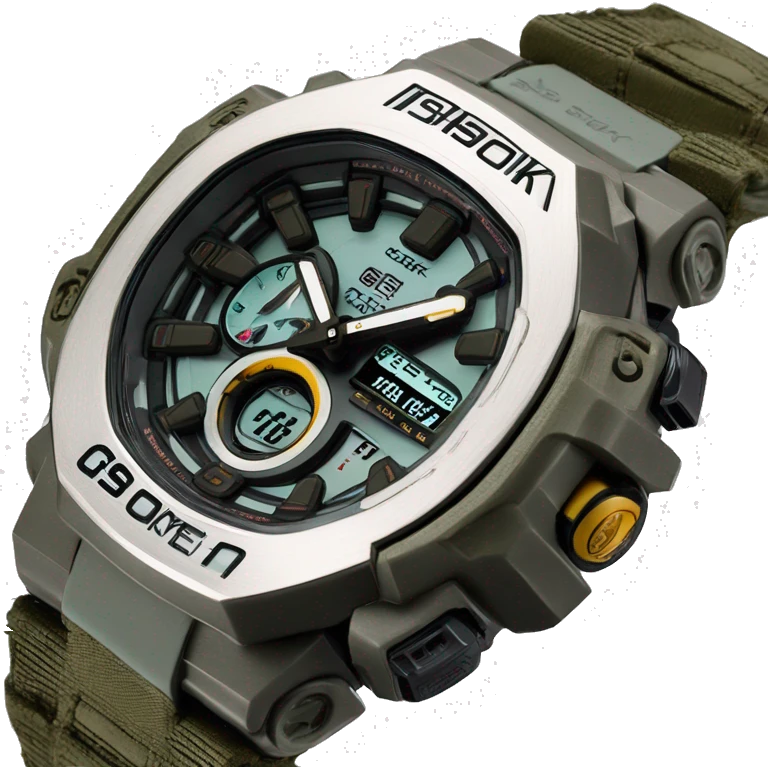 montre g-shock GA 2100 emoji