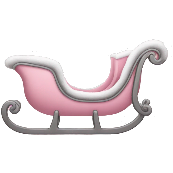 light pink sleigh emoji