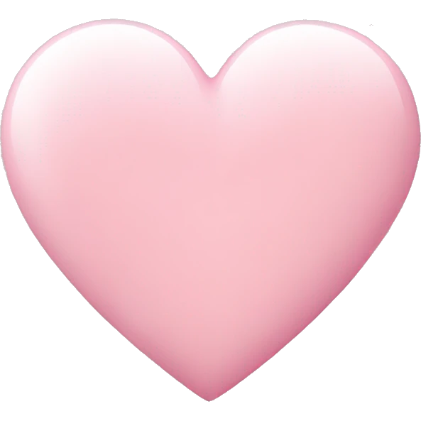Light pink heart  emoji