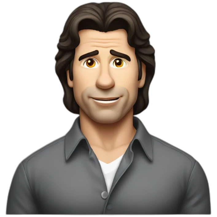 John Travolta shrugging emoji