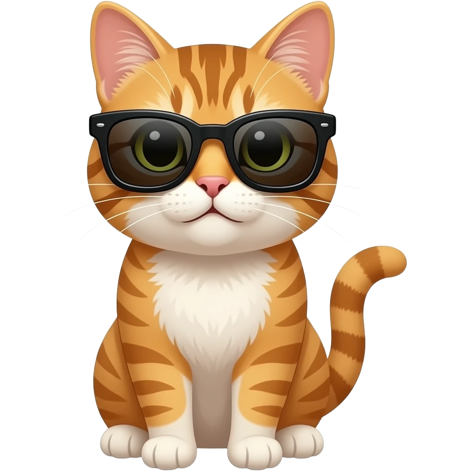Cat wearing sunglasses emoji