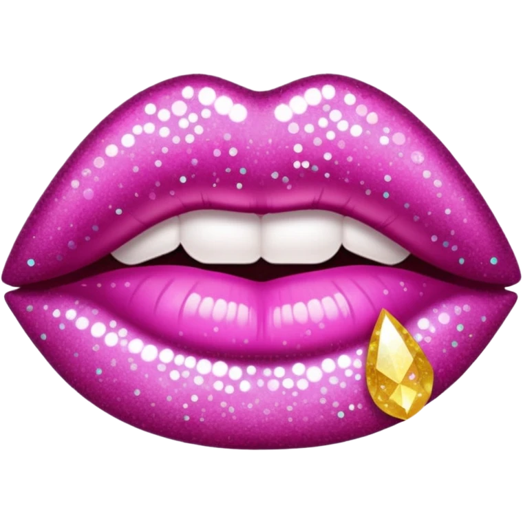 glitter lips emoji
