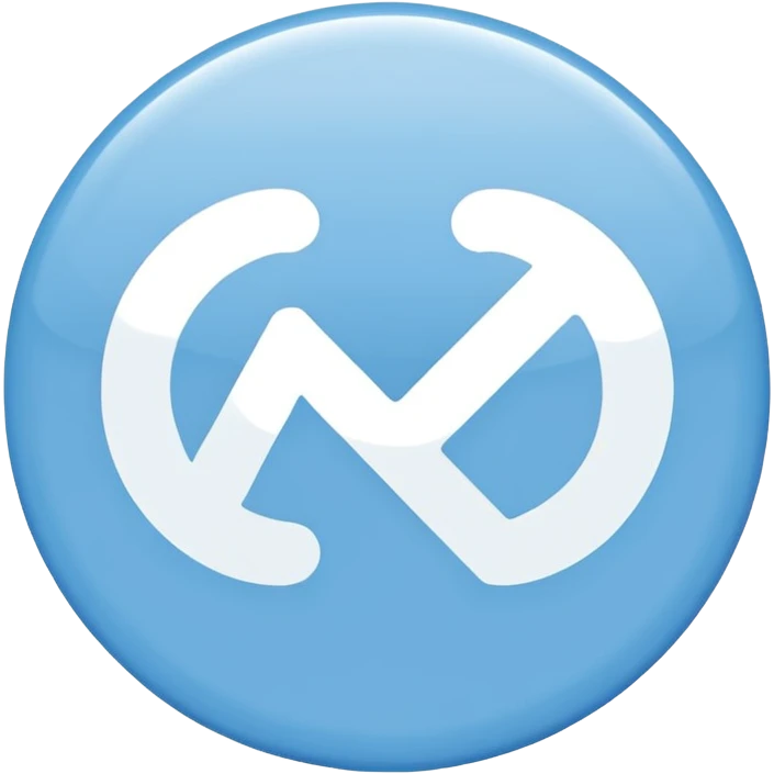Un rond bleu clair avec le signe correcte en blanc  emoji