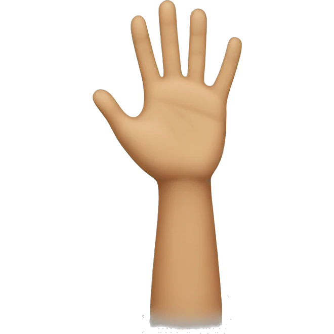 raising hand emoji