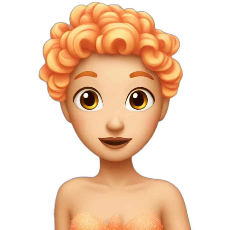 a peachy fairy  emoji