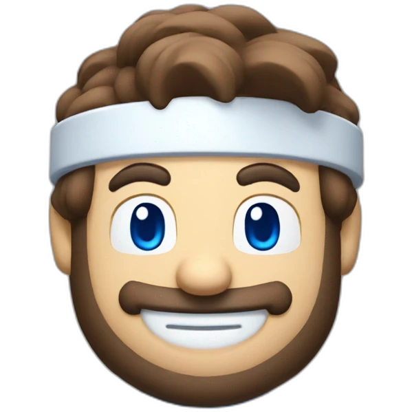 smiling blue and white dr mario pill emoji