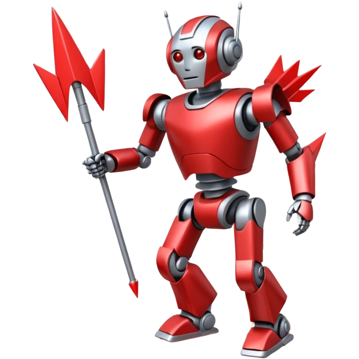 the robot moves along a path made of arrows emoji