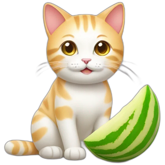 melon cat emoji