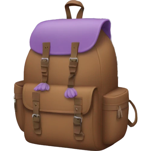 Backpack with lavender in it  emoji