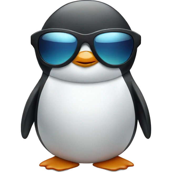 penguin with sunglasses emoji