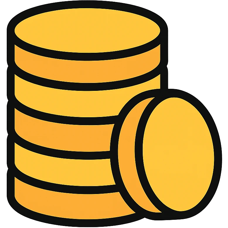 stack of coins icon emoji