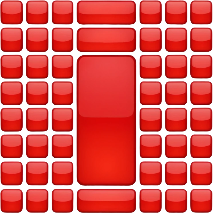 sada cervenych ctverecku ruznych odstinu emoji