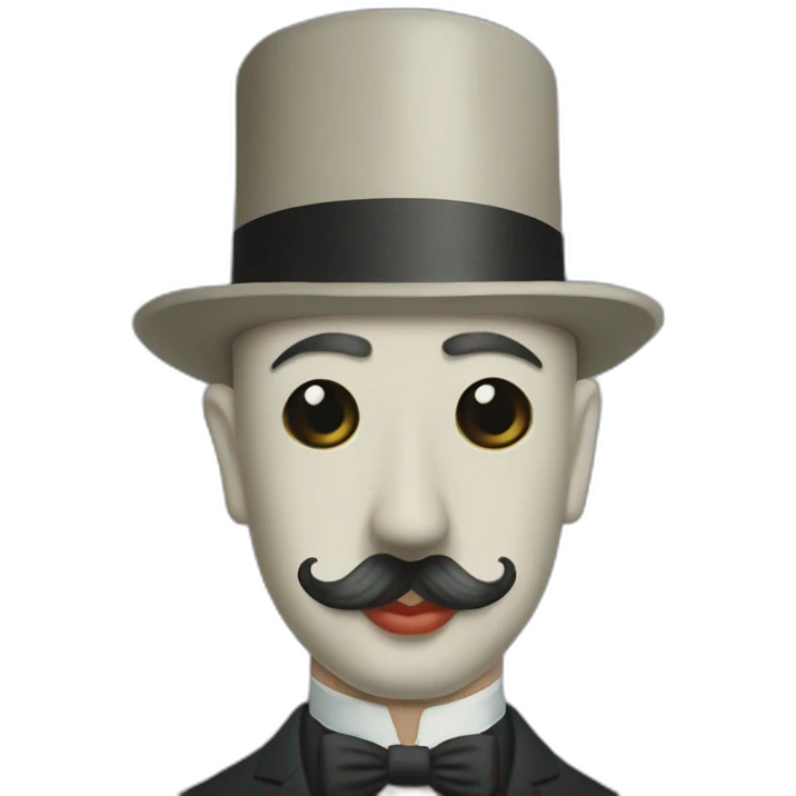 Rene magritte peinture emoji