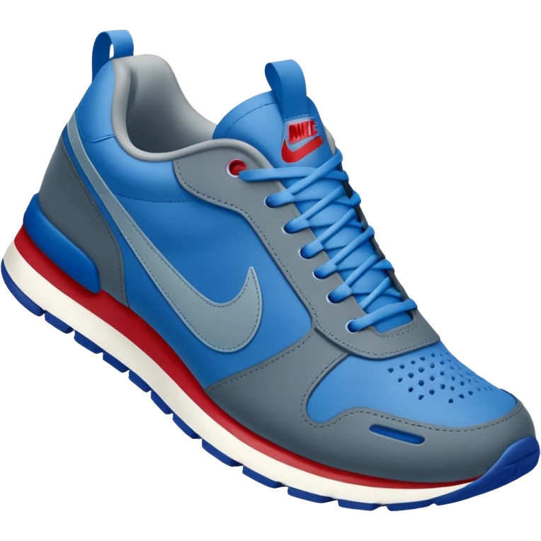 Tiburon con zapatillas nike azules emoji