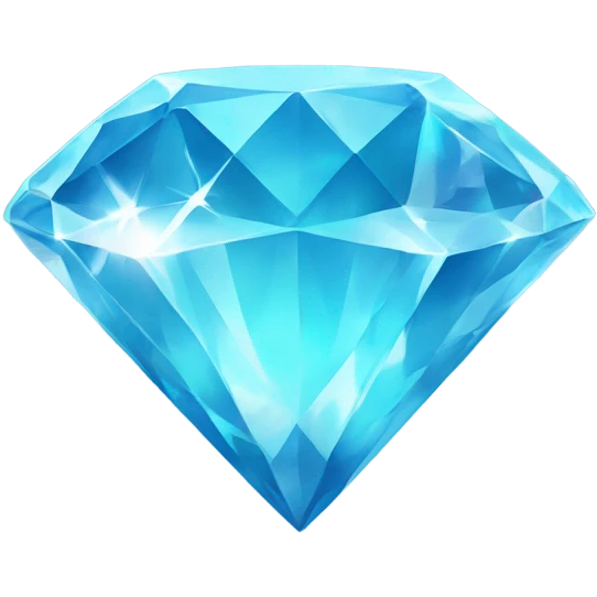 Glowing diamond blue diamond texture  emoji