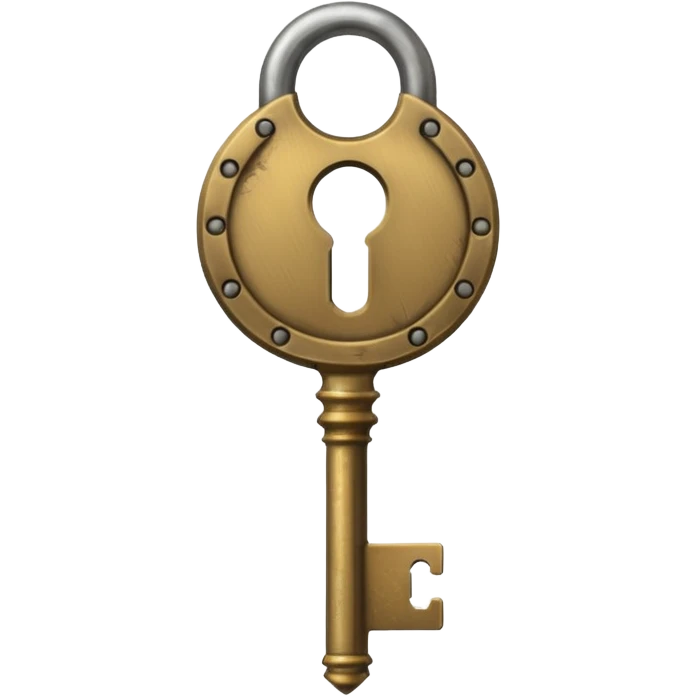 key in keyhole emoji