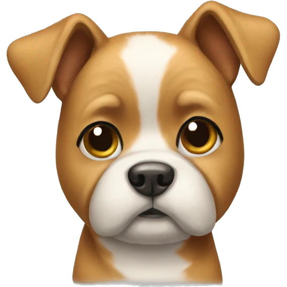 Dog wearing a bow emoji